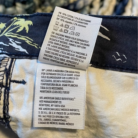AMERICAN EAGLE OUTFITTERS - SALE! Mens Size 42, Hawaiian, Flat Front Shorts - Picture 11 of 11
